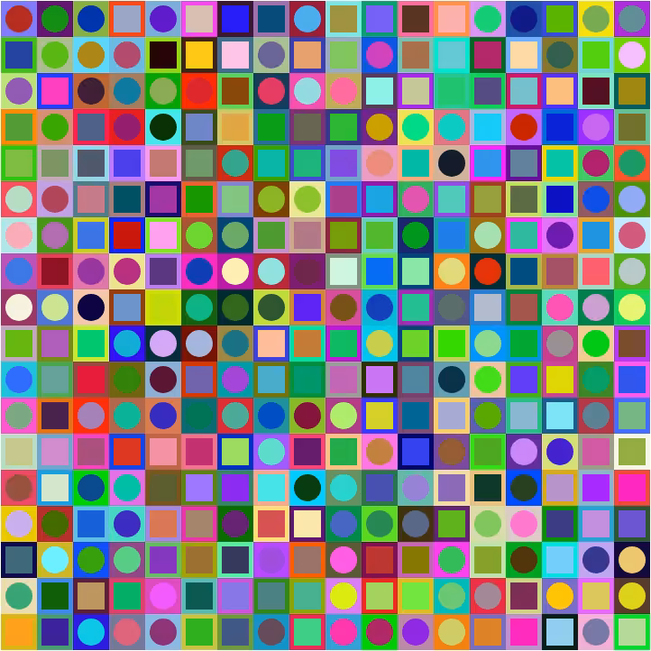 Square Dot Composition #407