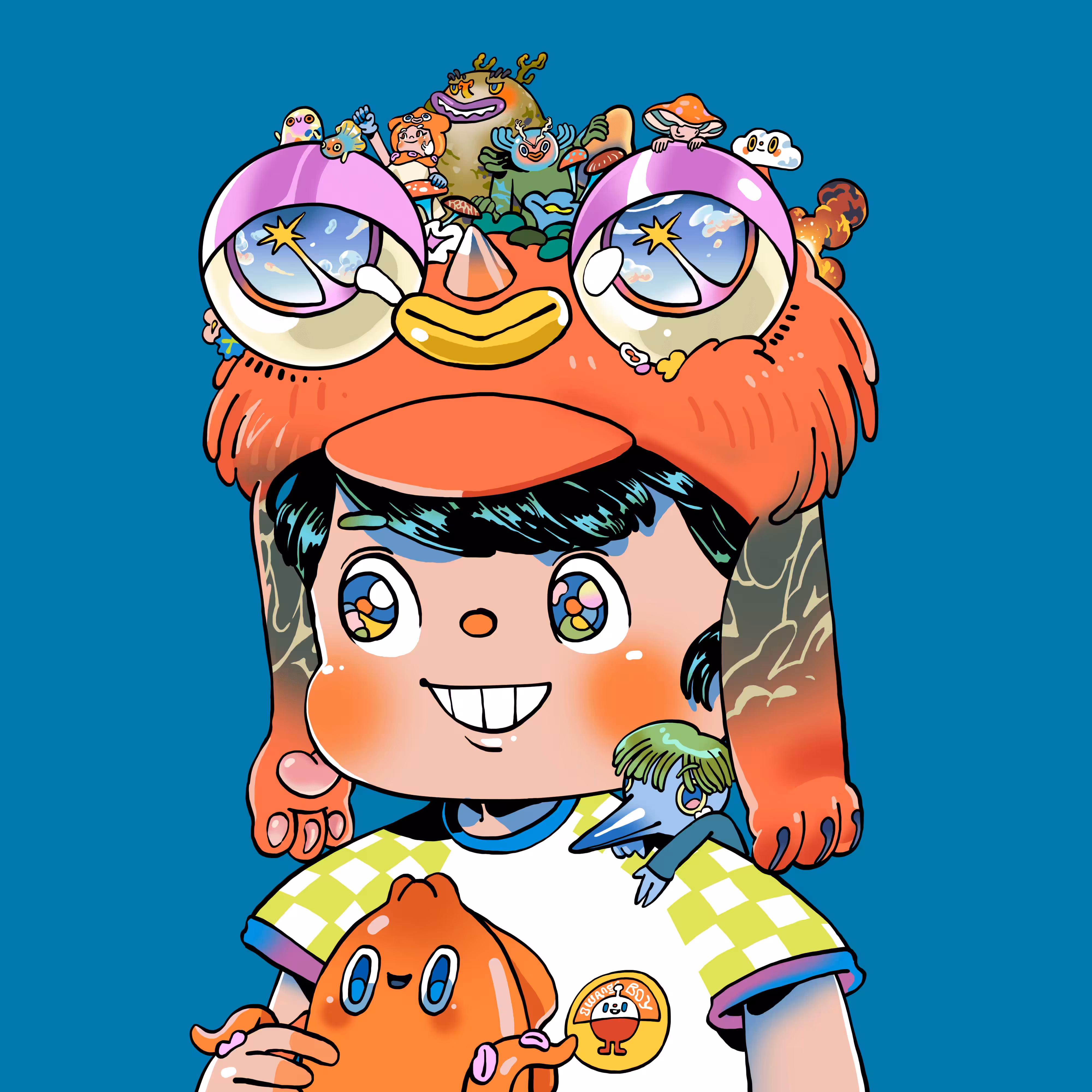 owangeboy and frens #3 - forest boy by isa indra permana