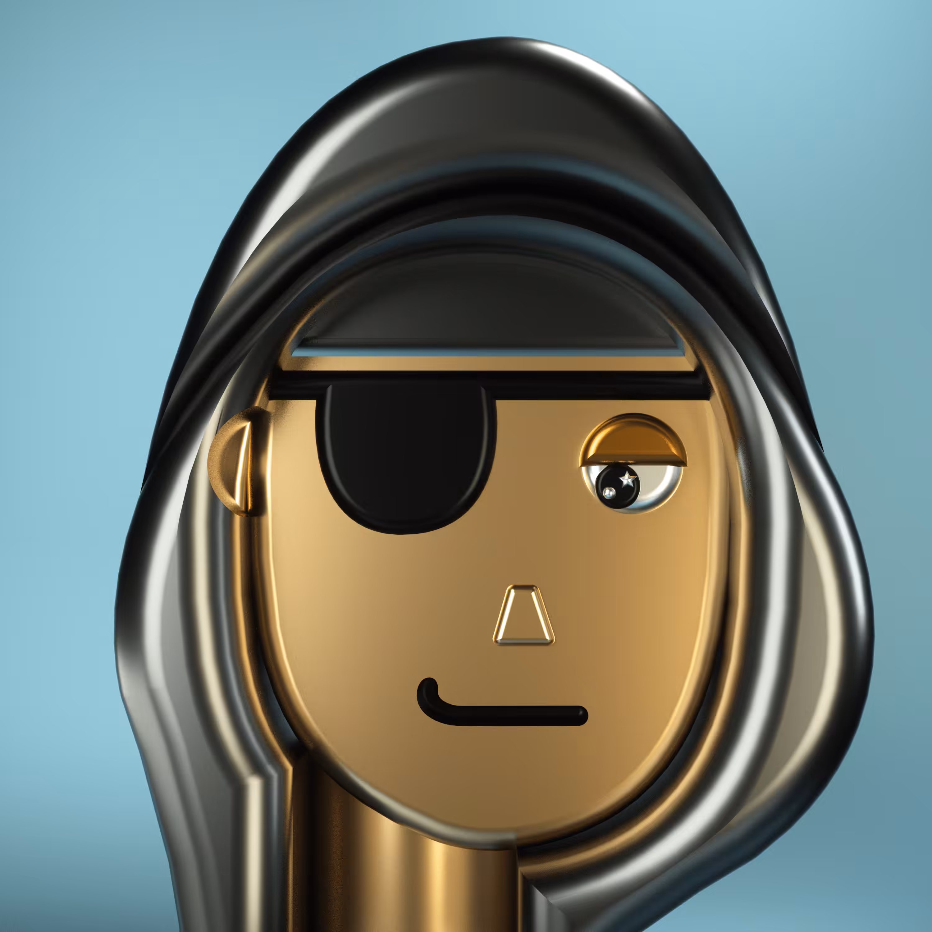 3D Chrome Punk #0656