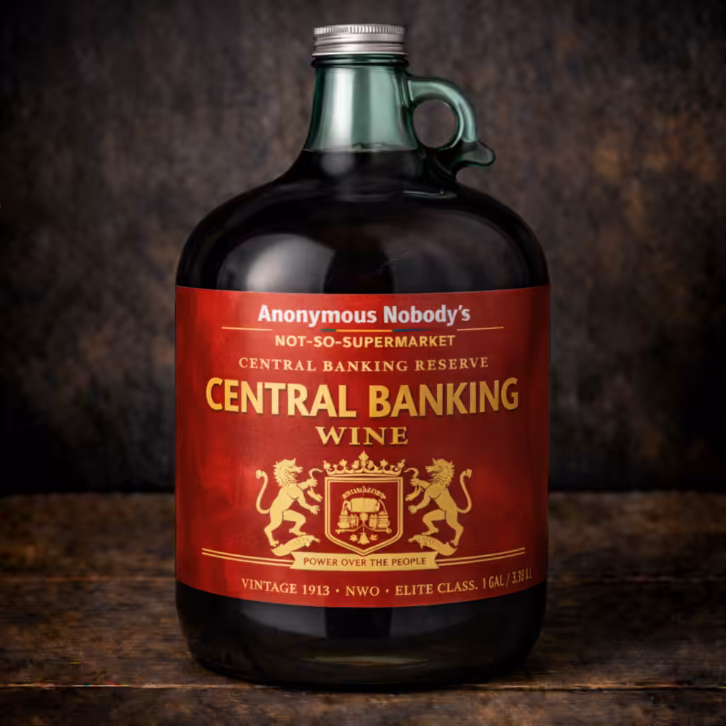 Anonymous Nobody’s Not-So-Supermarket: Central Banking Wine