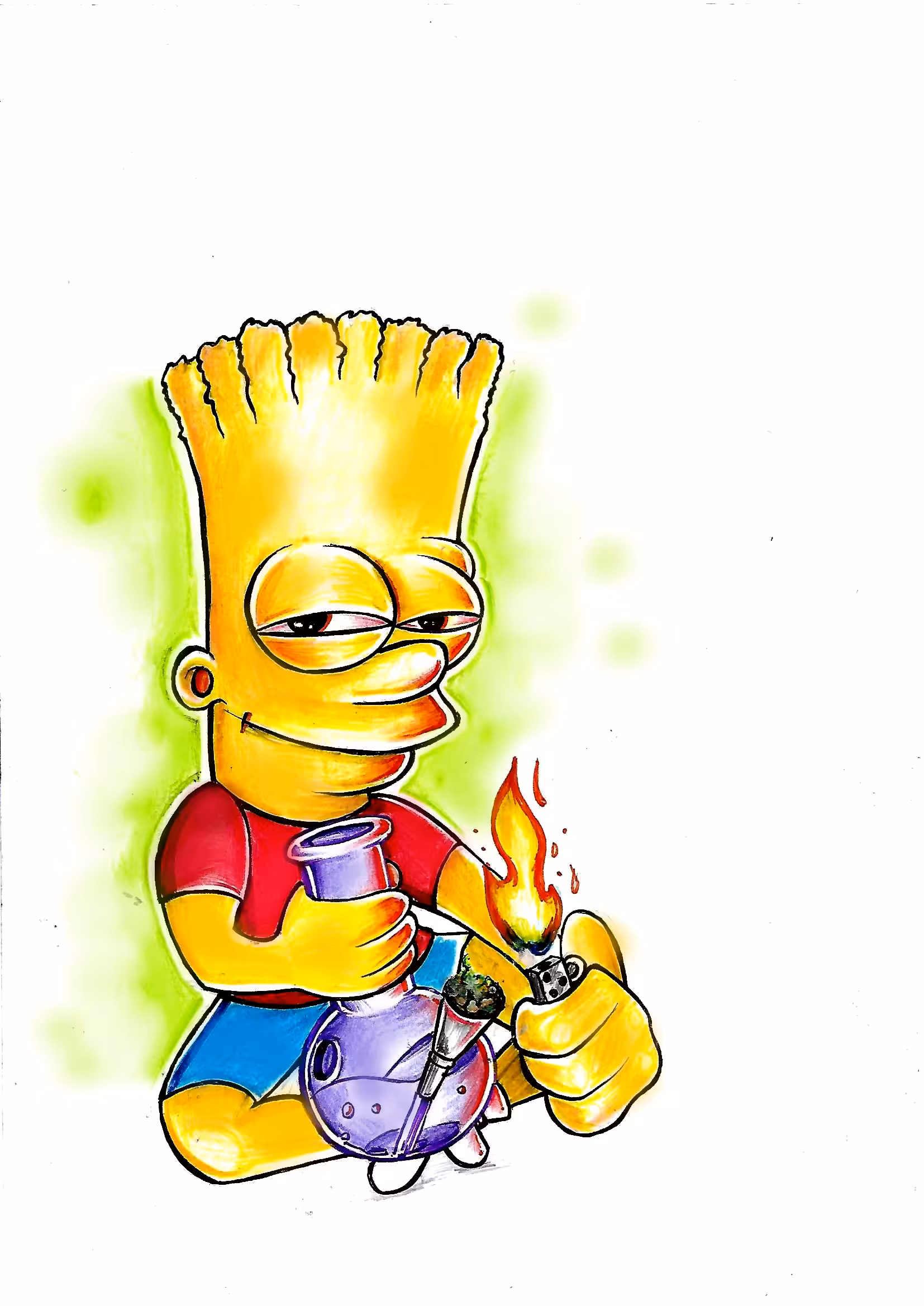 Bart Simpson Stoned