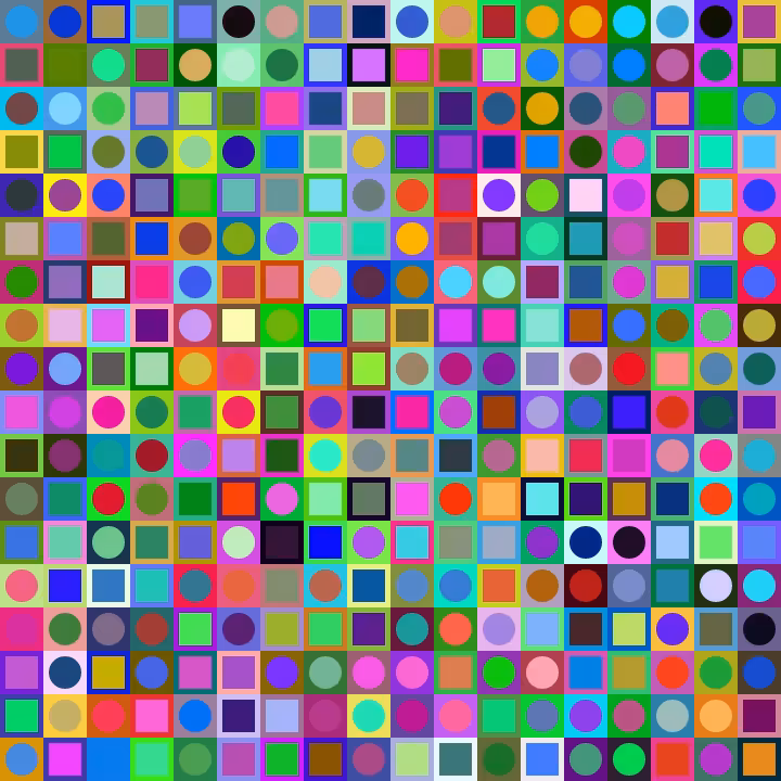 Square Dot Composition #21