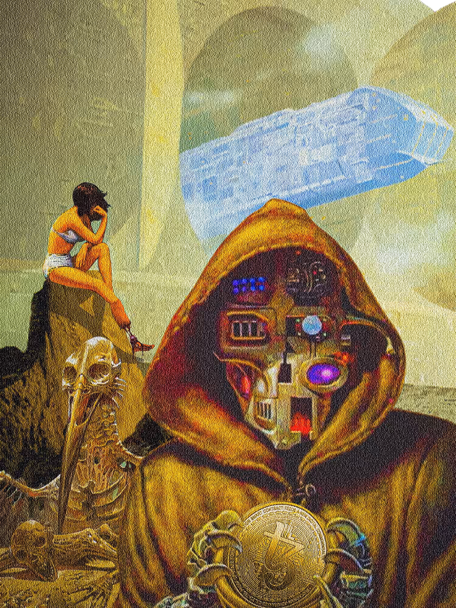 Sci-fi Collages: The weight of the coin