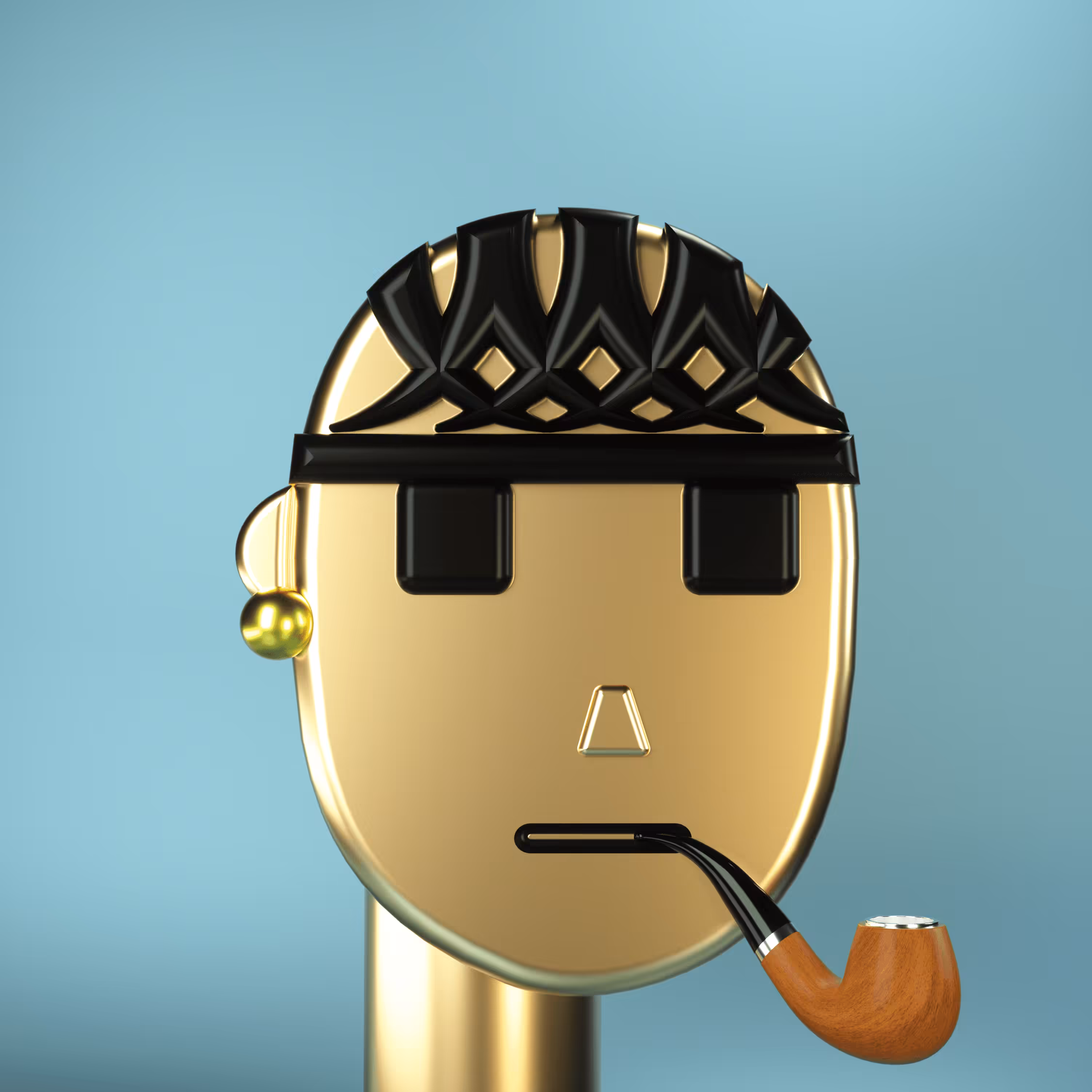 3D Chrome Punks: 3D Chrome Punk #0164