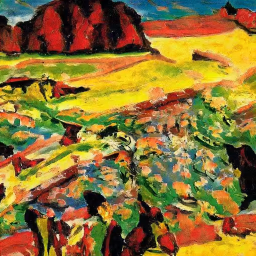 Perfect Abstract Art Polygon: Landscape 