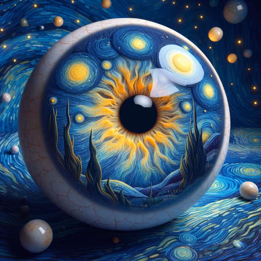 Starry night in your eyes