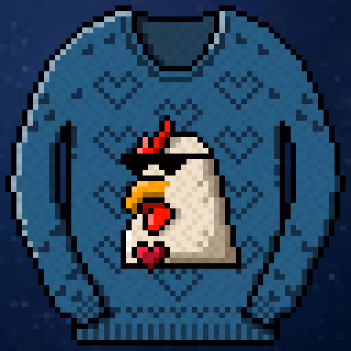 BitKnit Sweaters - #27 Fluffy Aromatic Hen