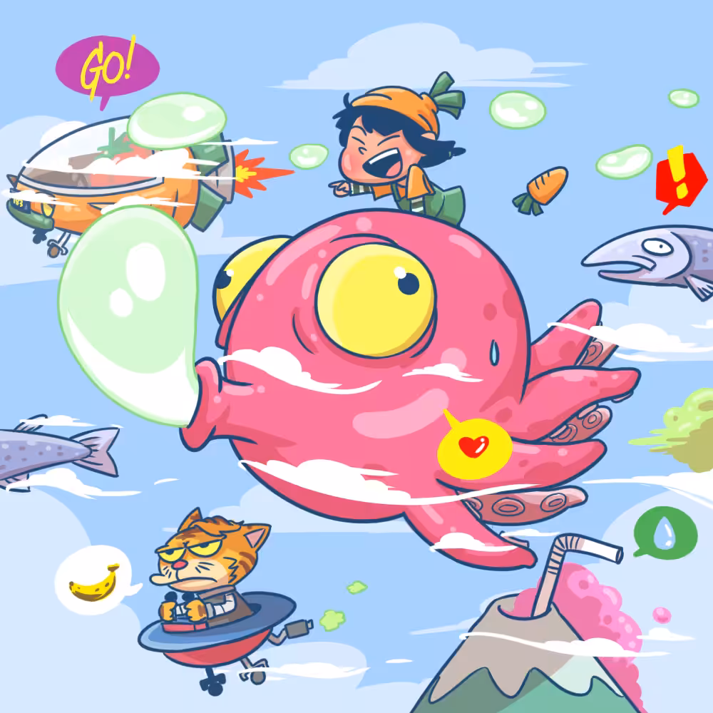 Flying with friends