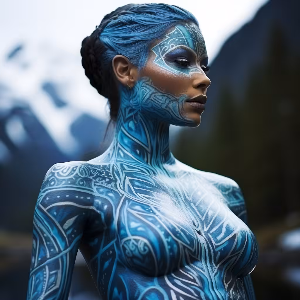Body Art: Cyberglacier Girl