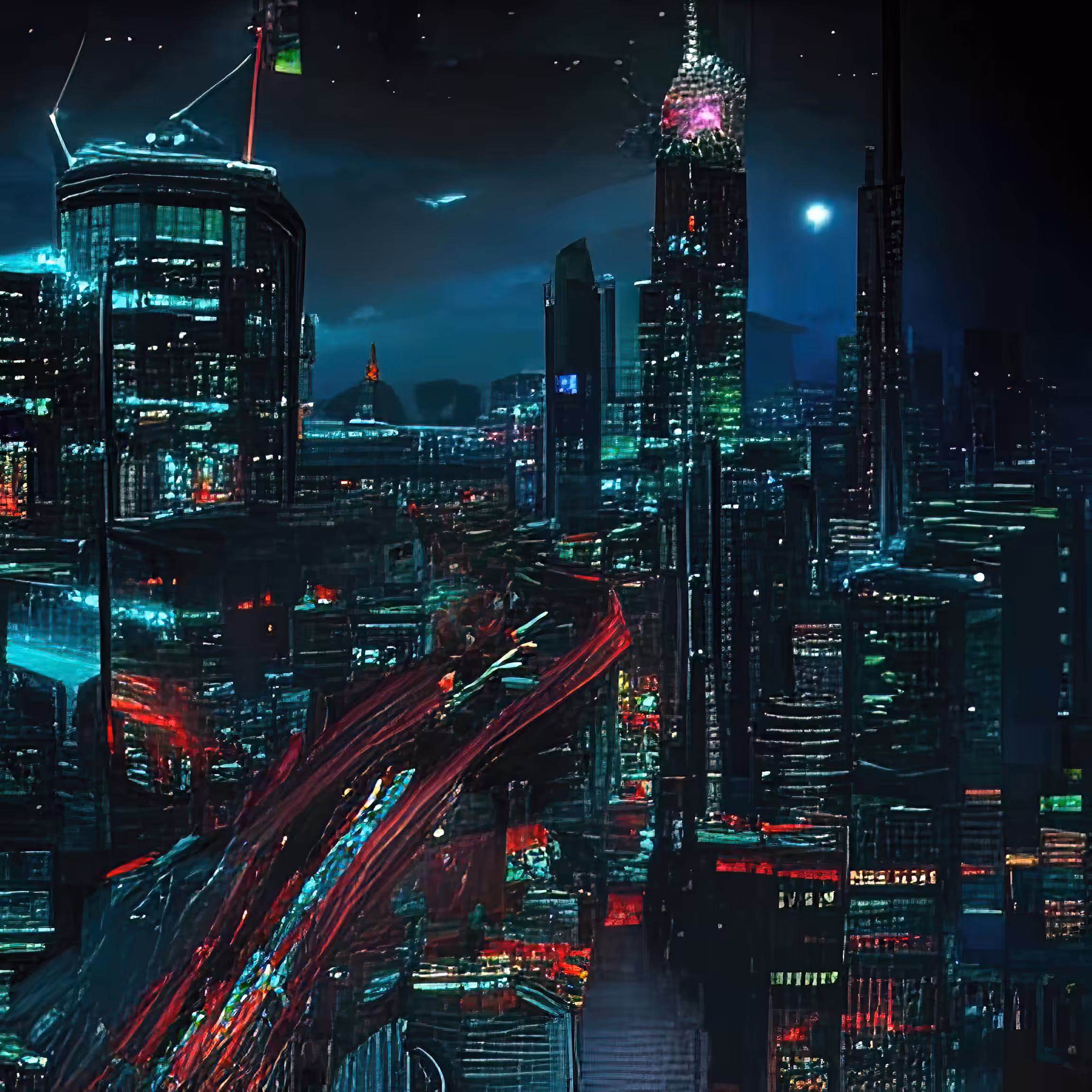 cyberpunk city panorama night 1942921140