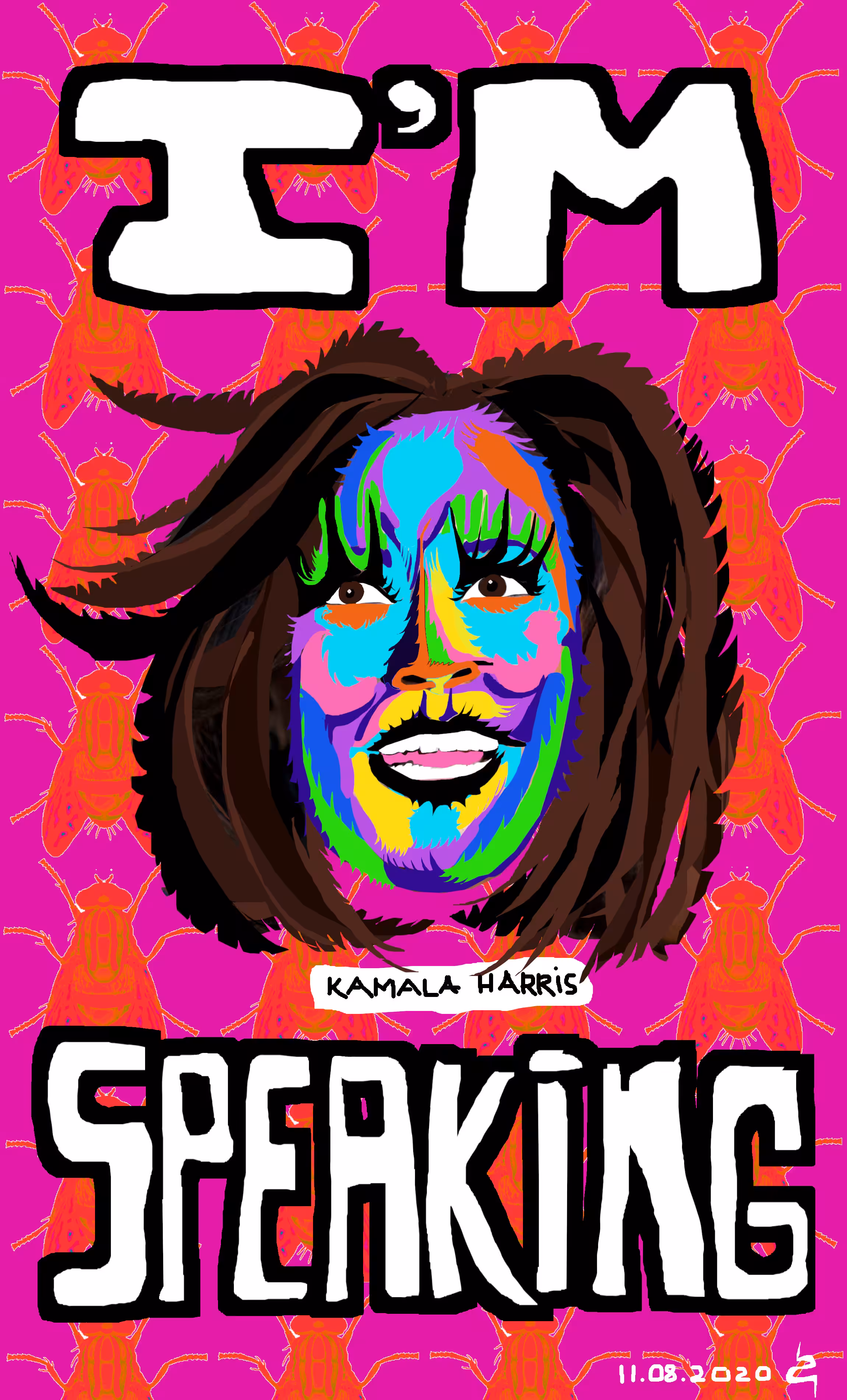 Kamala Harris "I'm Speaking" PInk/Red