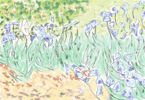 My version of  "Vincent Van Gogh- Irises"