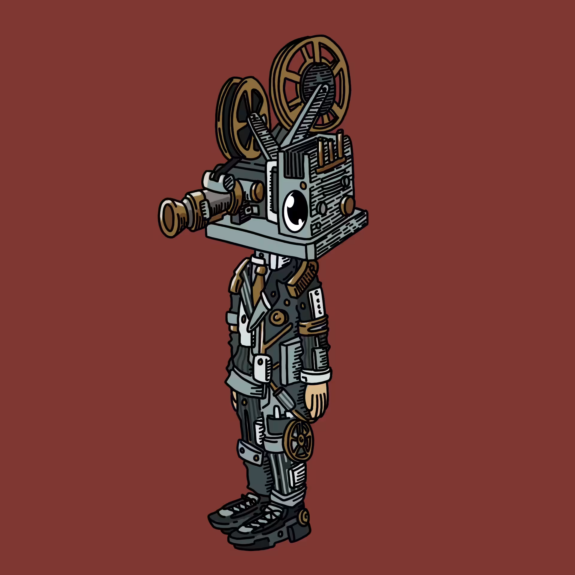 One eyed guys: Motion picture projectionist OEG