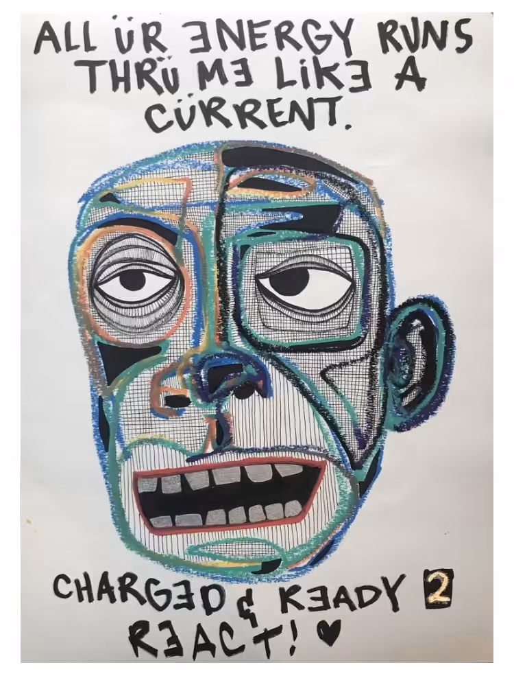 “RECiPROCATiNG ENERGY” on 11x15” paper (1/1) NFT