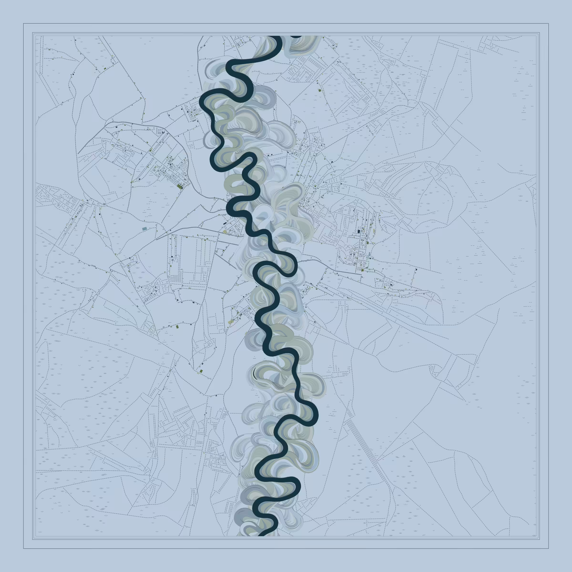 Ancient Courses of Fictional Rivers #411