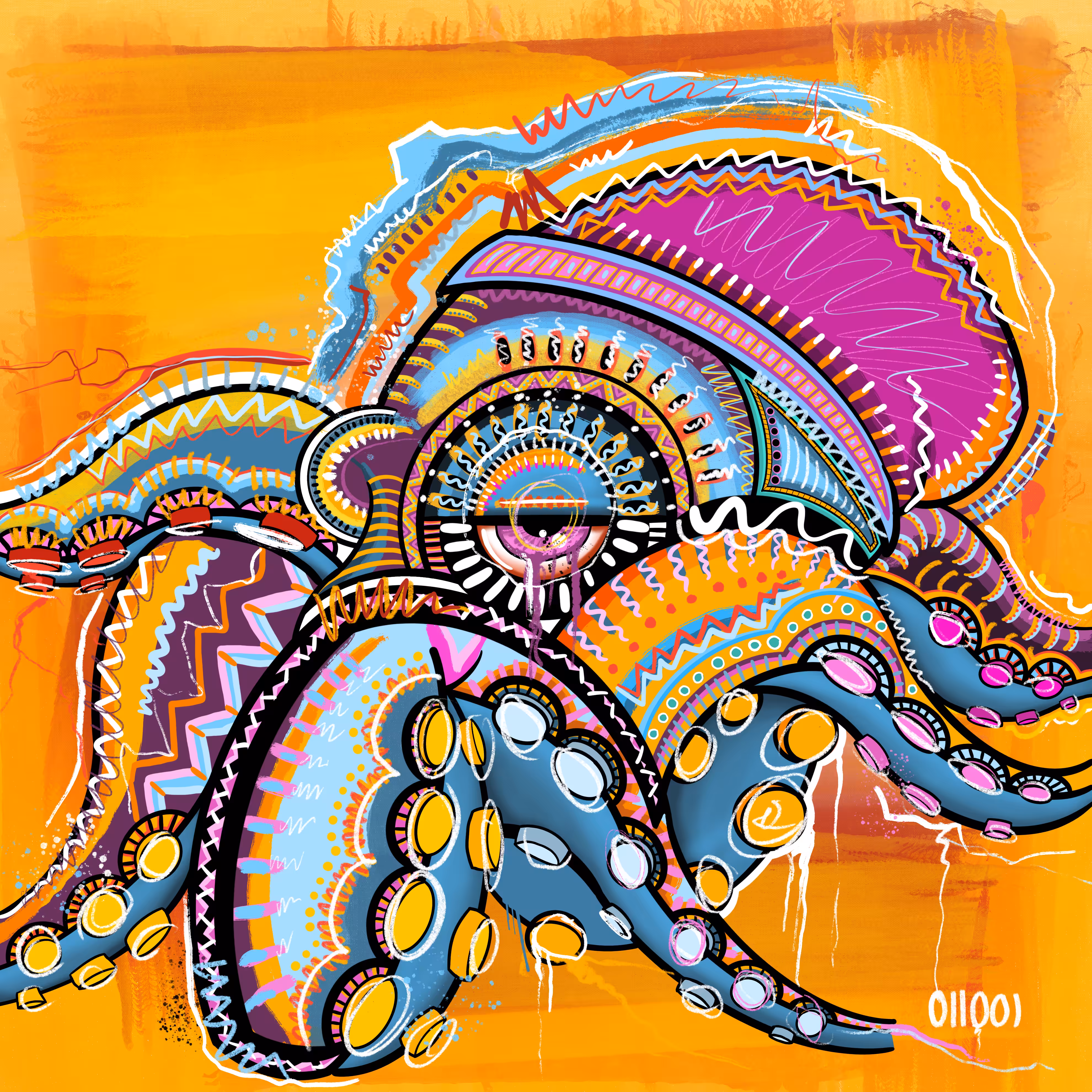 Hipster Octopus | Alebrijes