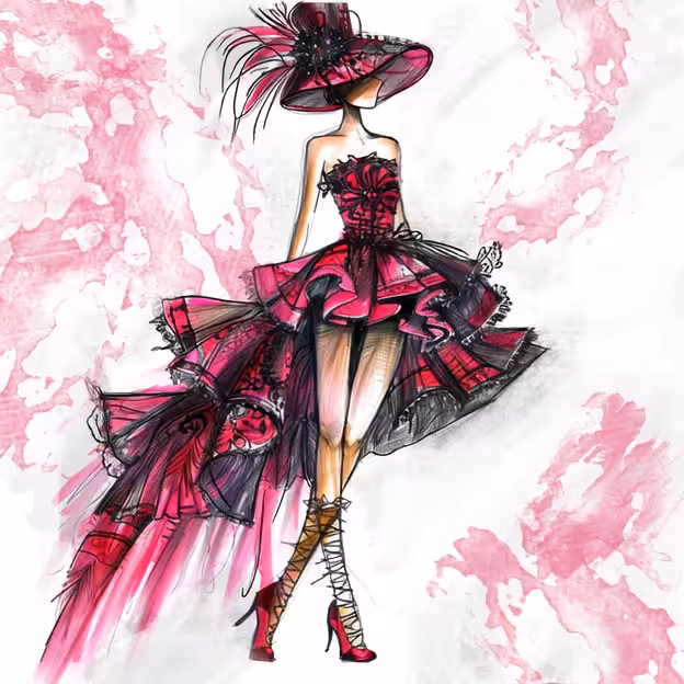 Haute Couture | Hot Pink Dress