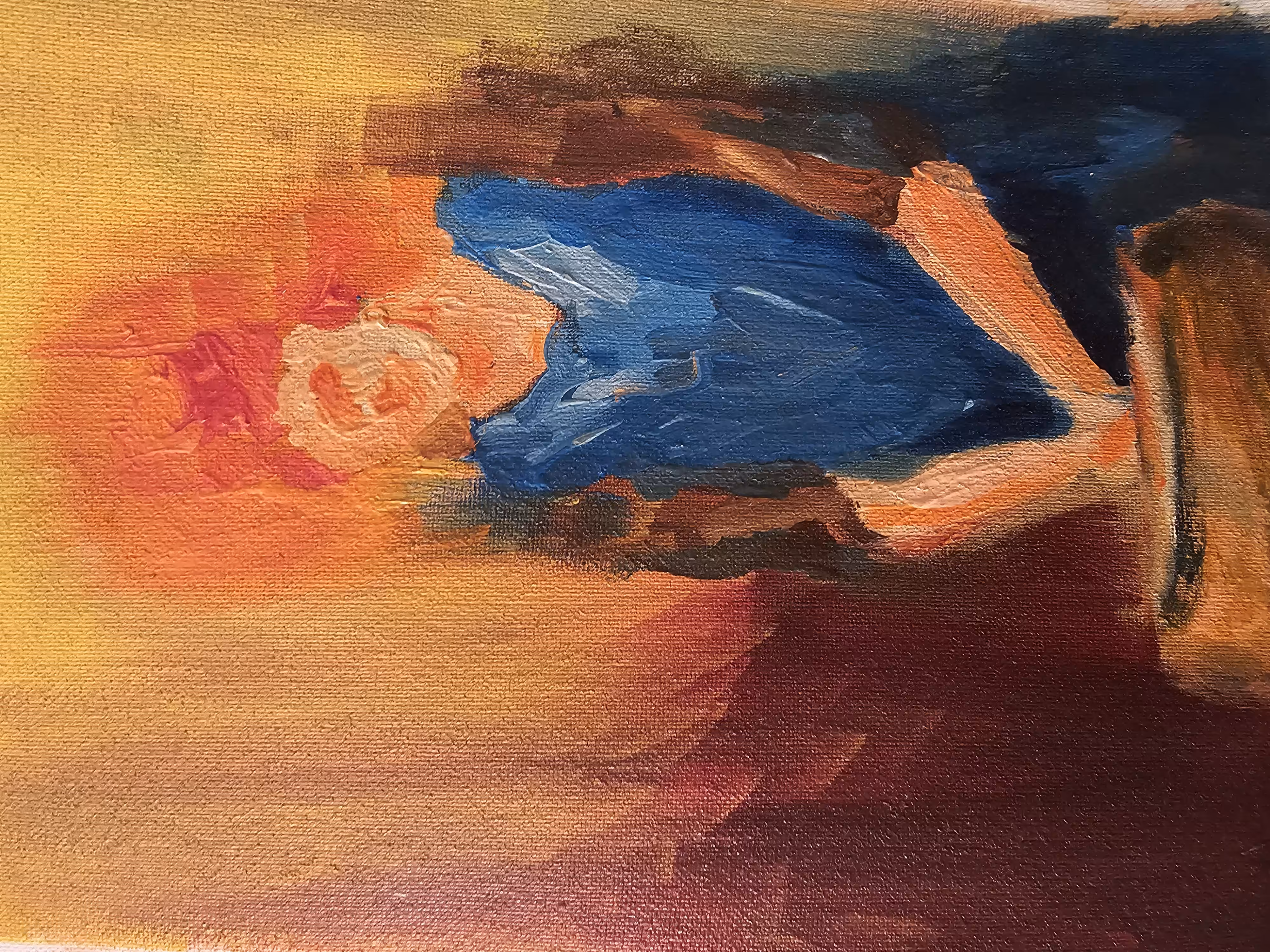 Art therapy : She has a lot to do 