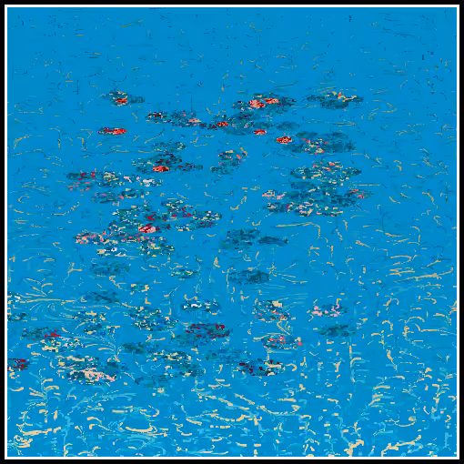 Polluted water lilies #124