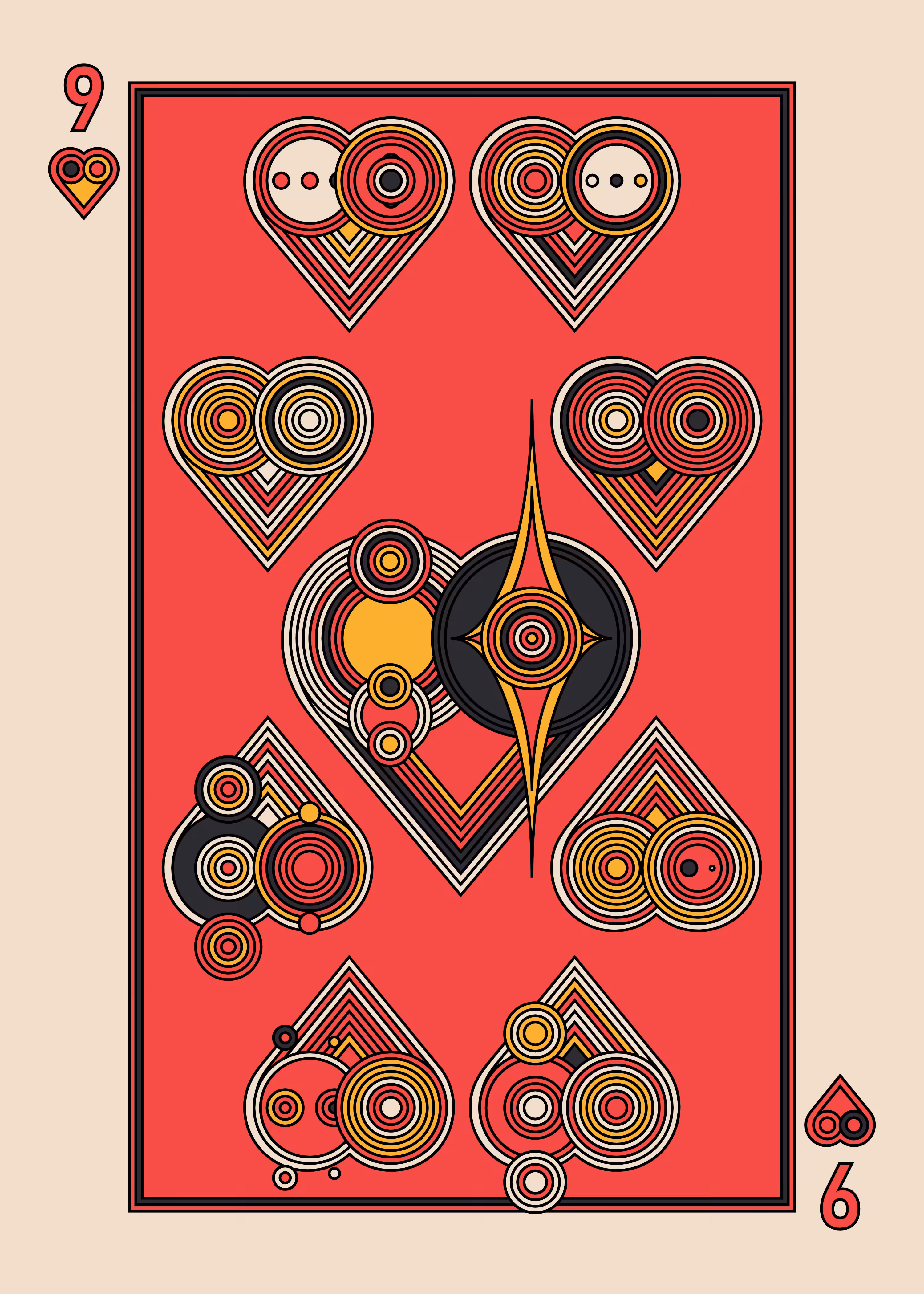 Nine of Hearts Dark