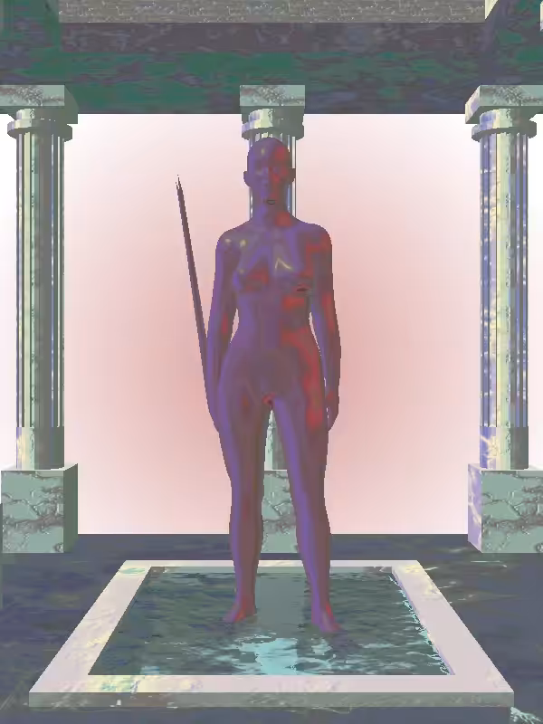 The Phone Calling Sealwax Red Woman #5776