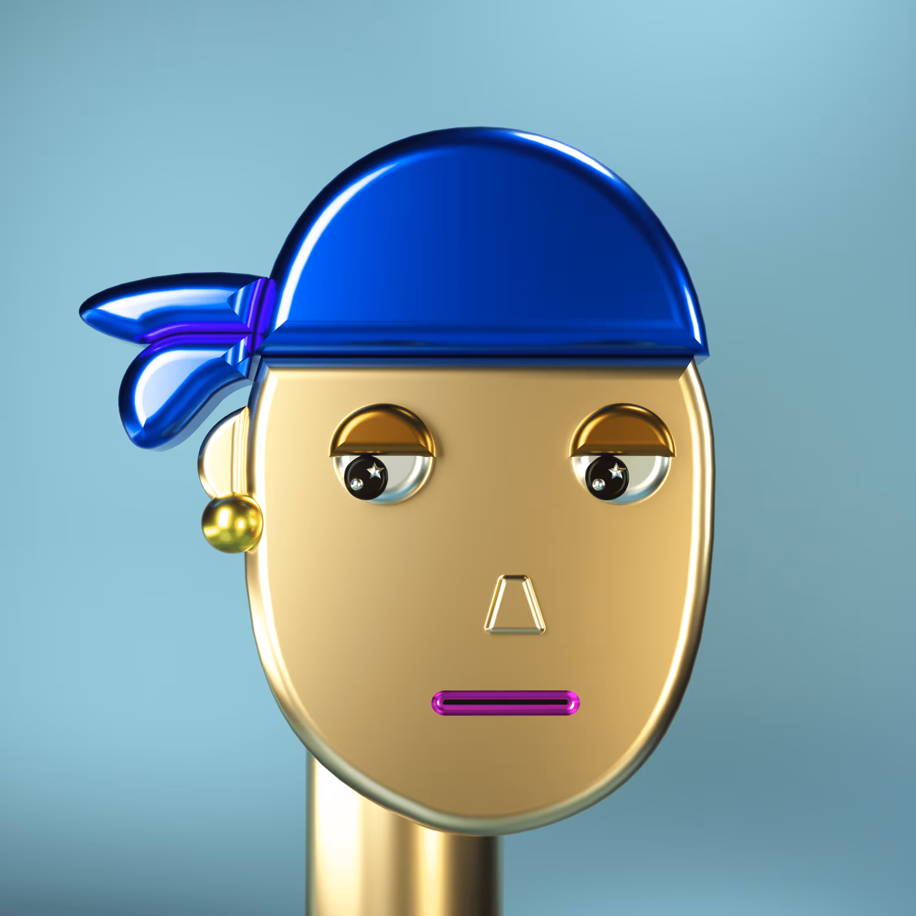 3D Chrome Punk #0202