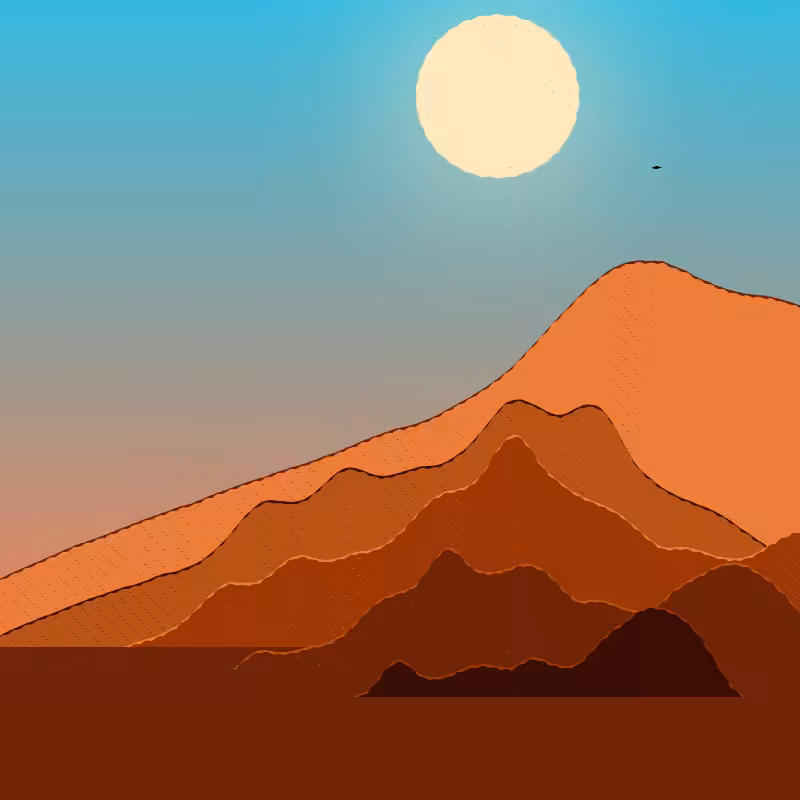 Painted Mountain Sunset #154