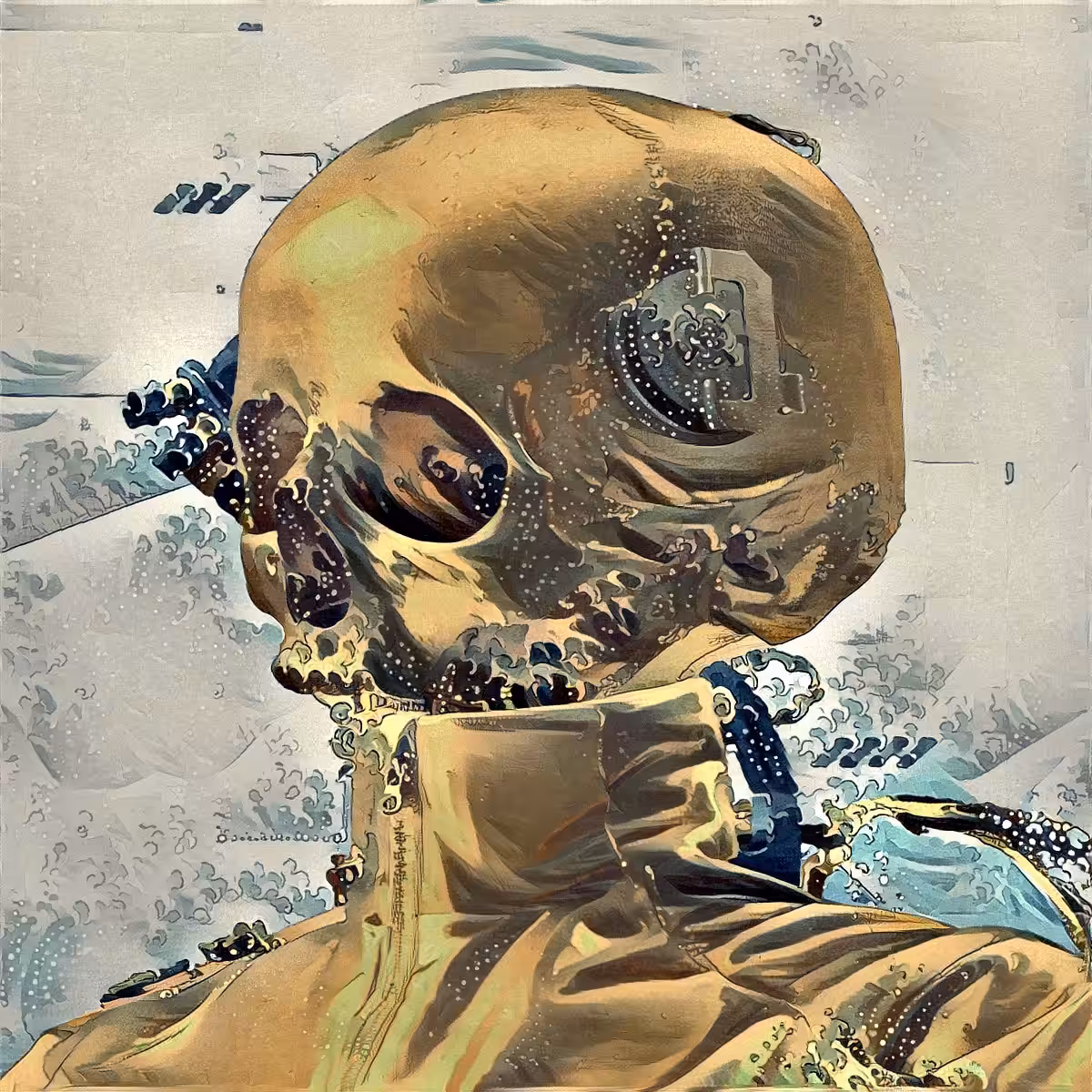 CYBER SKULL (AI SERIES) #7