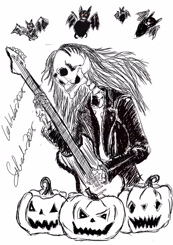 Inktober 2025 Day 9 "Heavy" - The animation of my drawn Art.