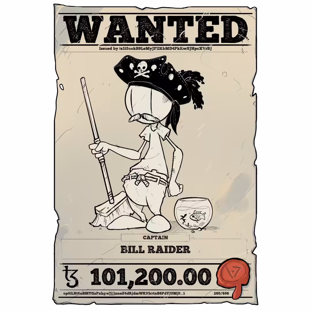 BILL RAIDER | TEZOS PIRATE 260/666