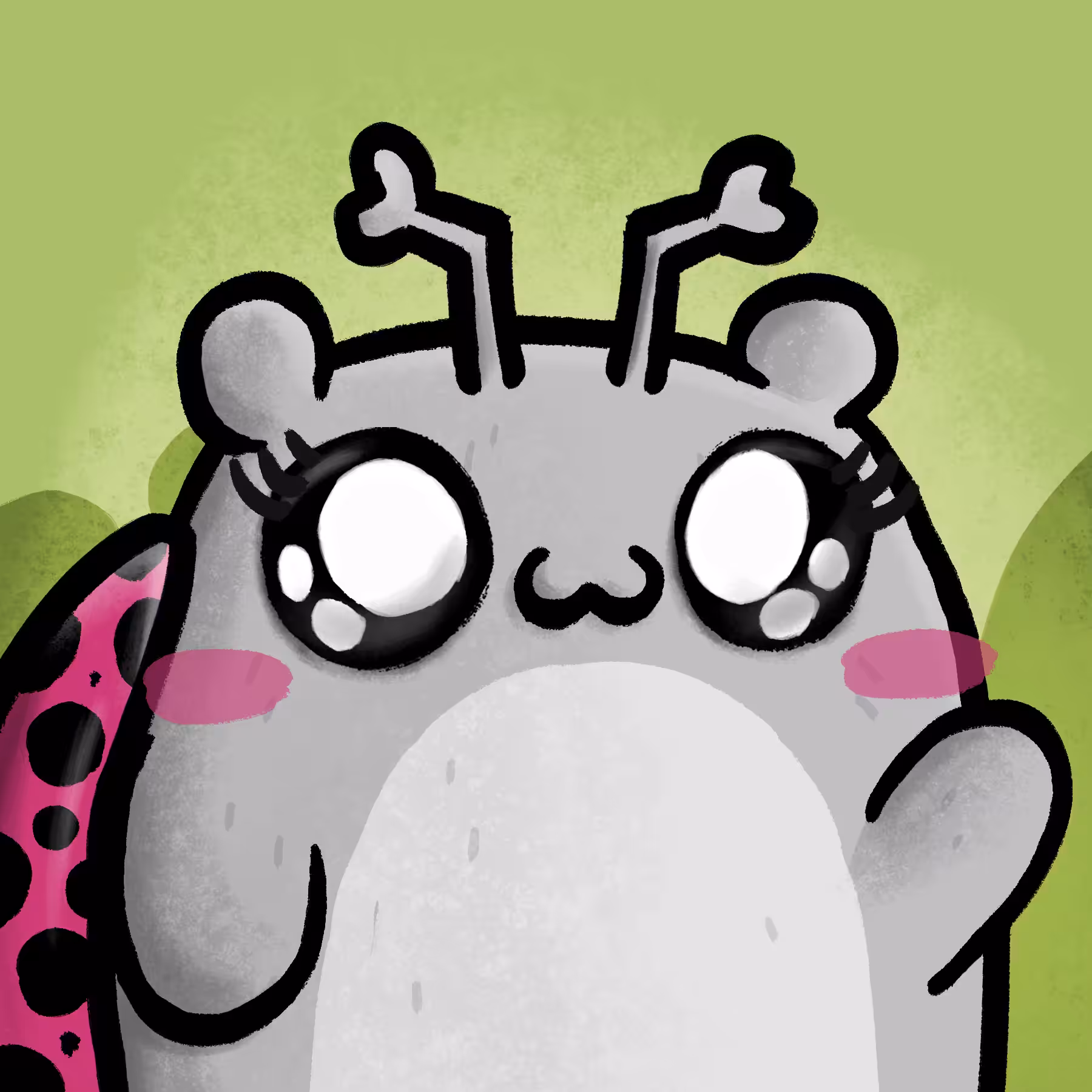 Pink Ladybug Hammy