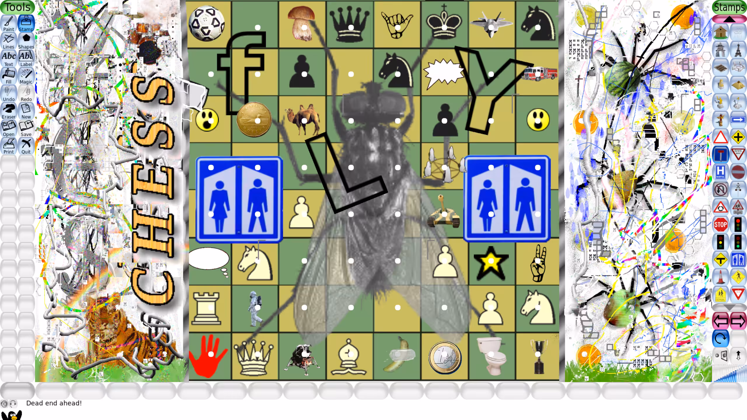 believe in copytheft: YES CHESS FLY THE OFFICE