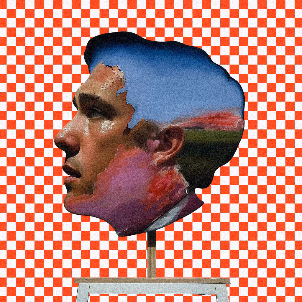 street food head on a stick