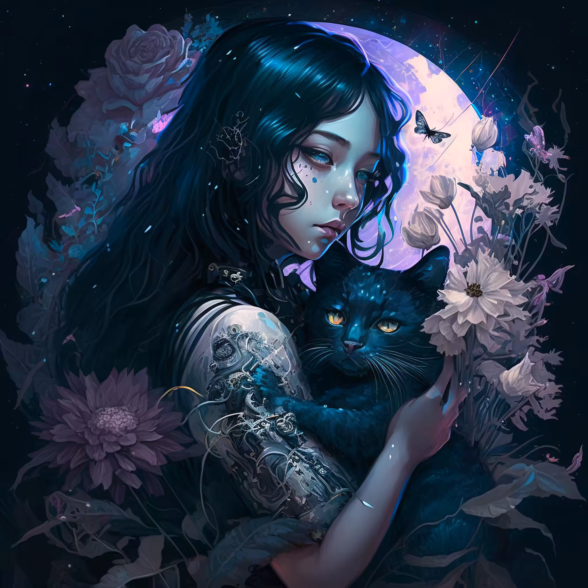 Among the Flowers