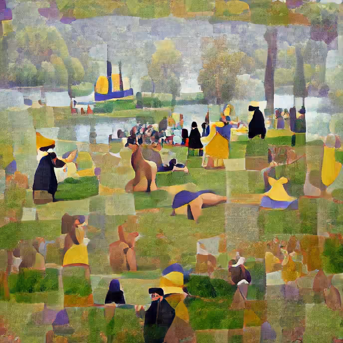 A sunday by the river