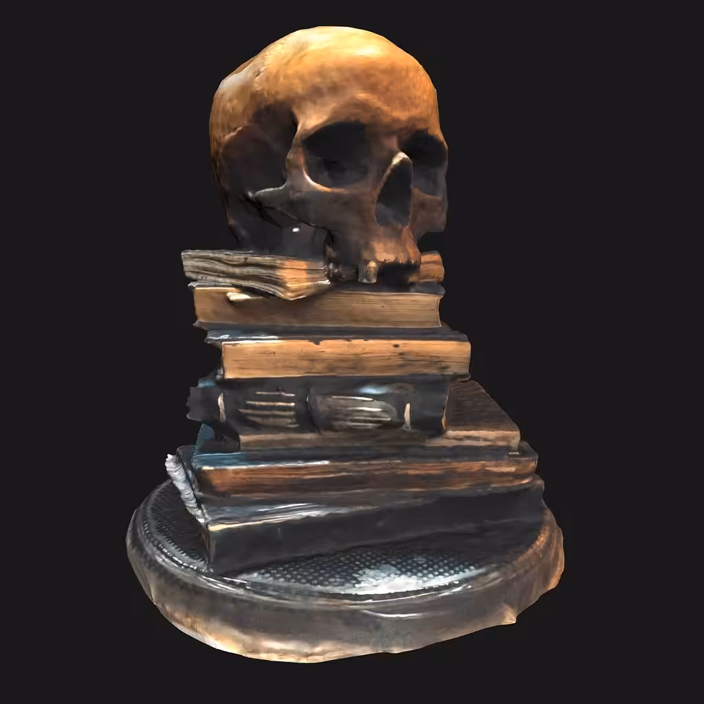 Skull on Book