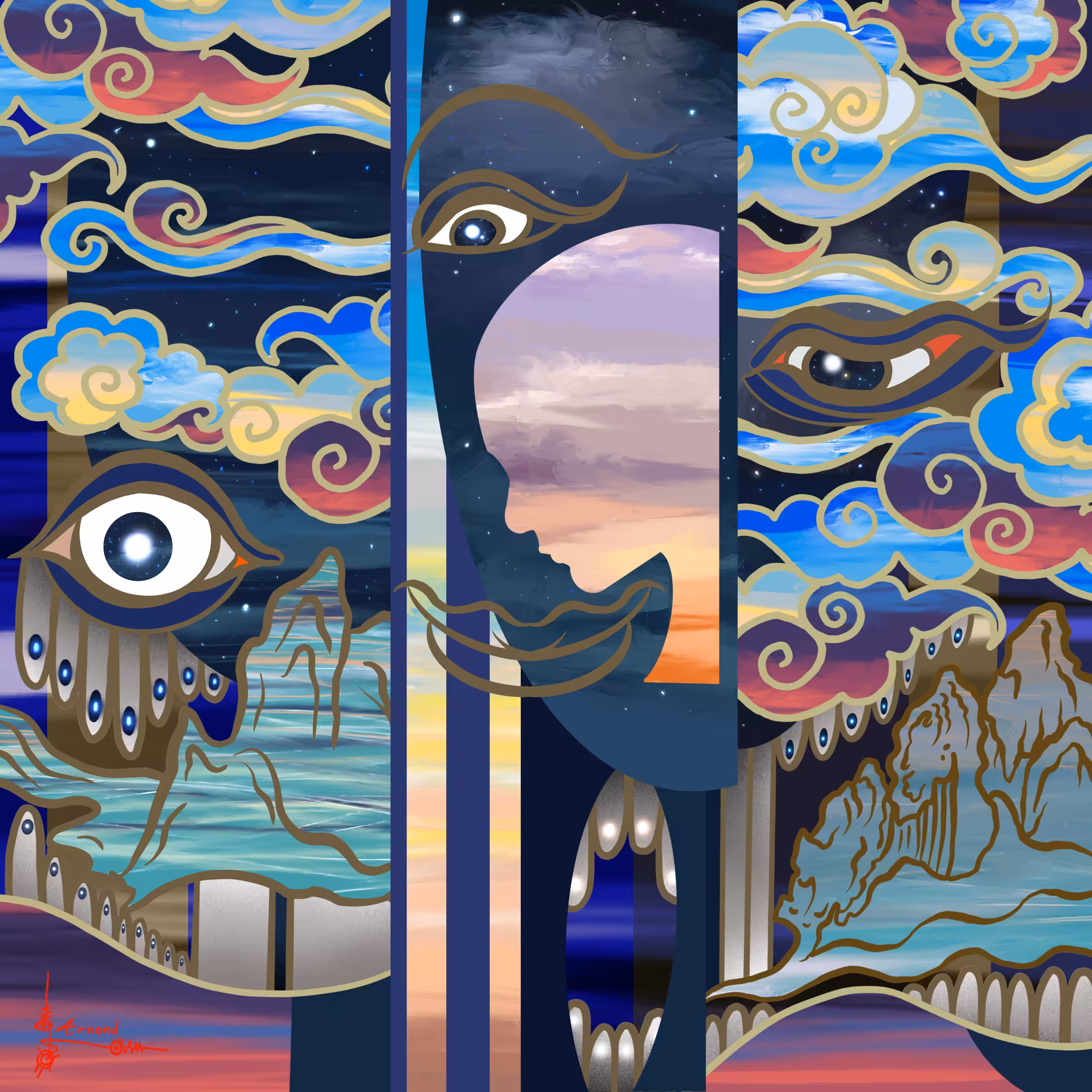 The eyes night