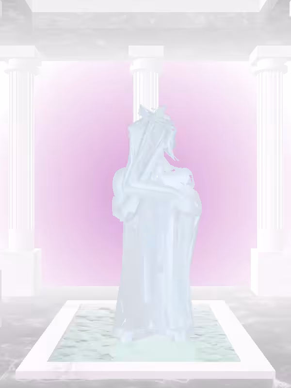 HeavenComputer: The Praying Ethereal Blue Man #3395
