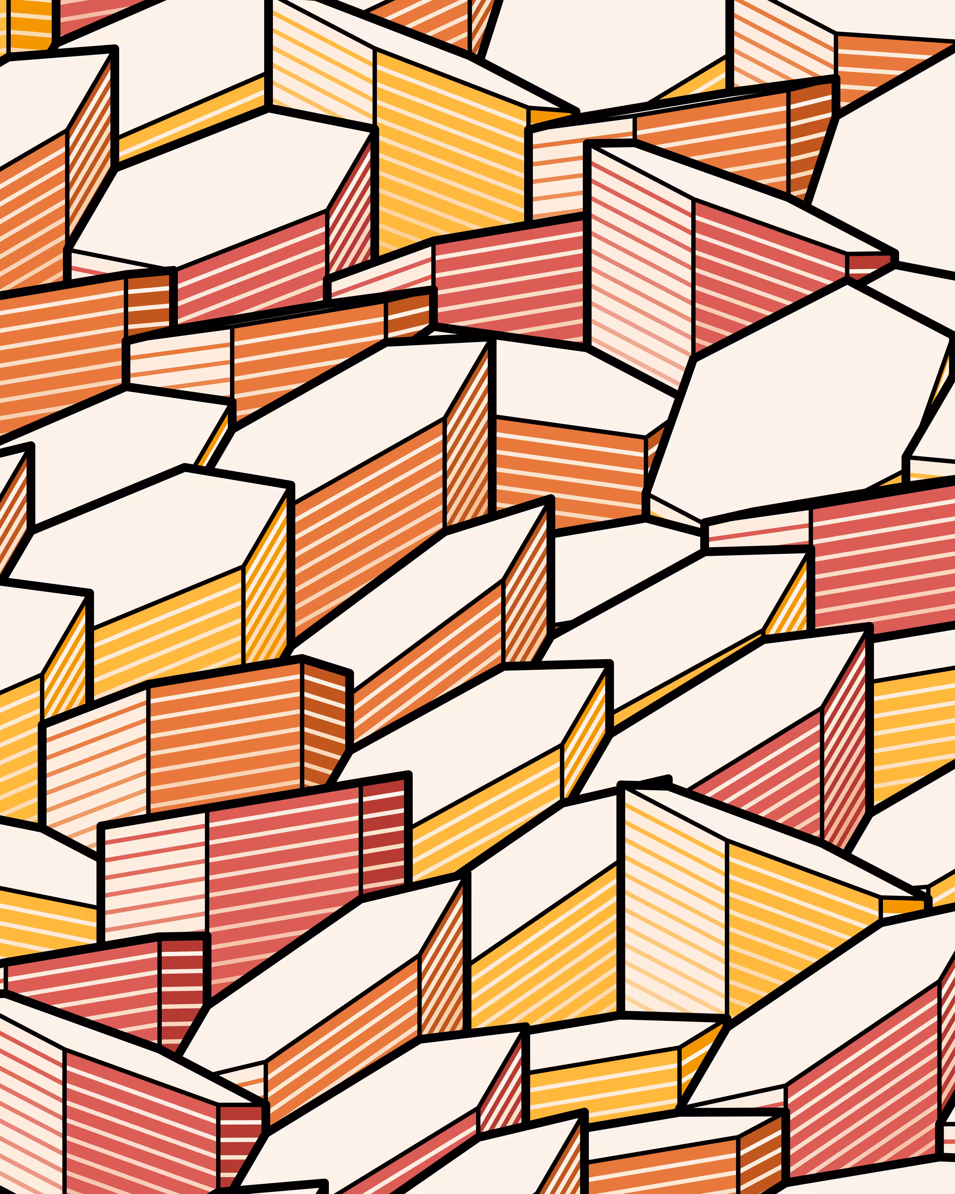 Hexagones Landscape #182