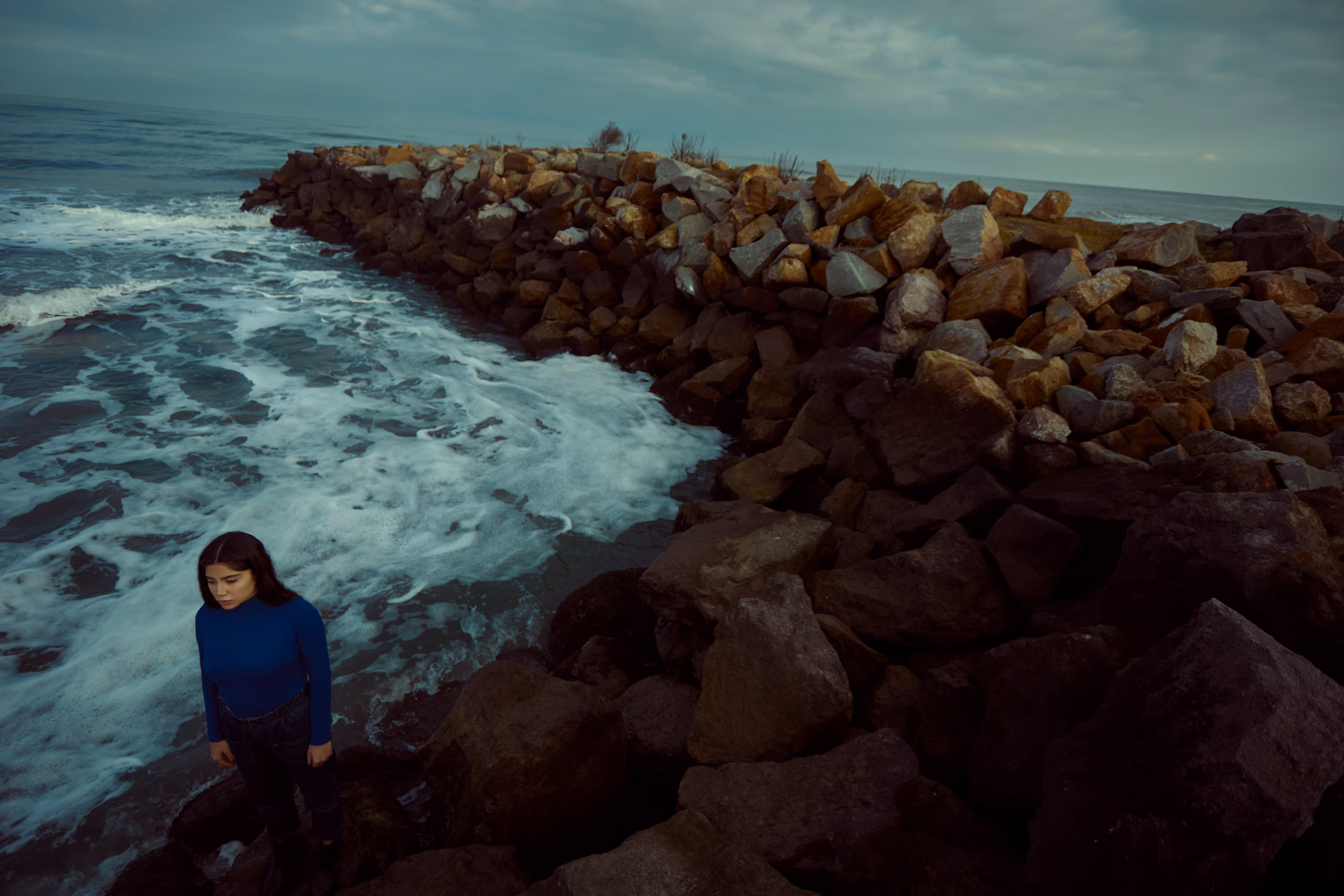 blue girl