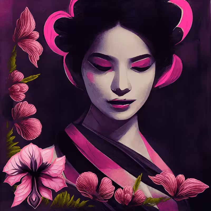 Geisha in Magenta #2