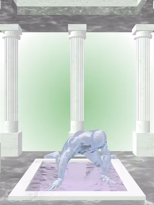 HeavenComputer: The Fragmented Rising Blue Sky Woman #7131