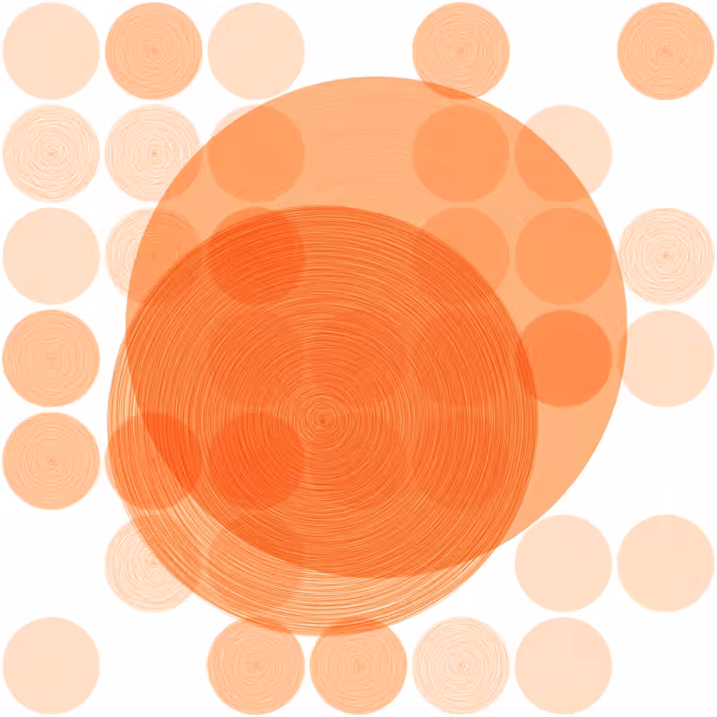 Brushed Circles #121