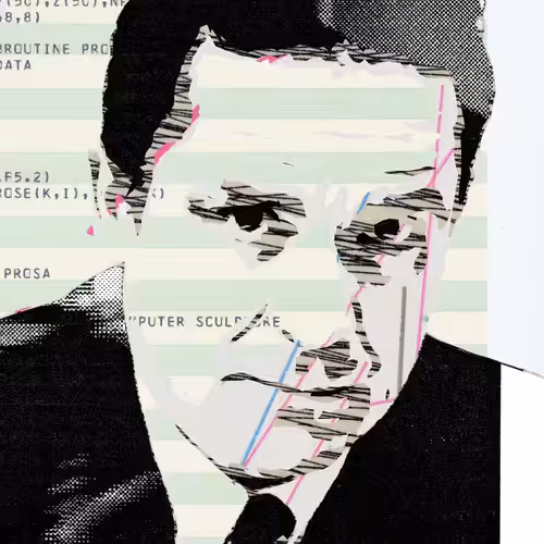 THE GENERATIVE PORTRAIT COLLECTION OF ROBERT MALLARY: Generative Portrait of Robert Mallary #734
