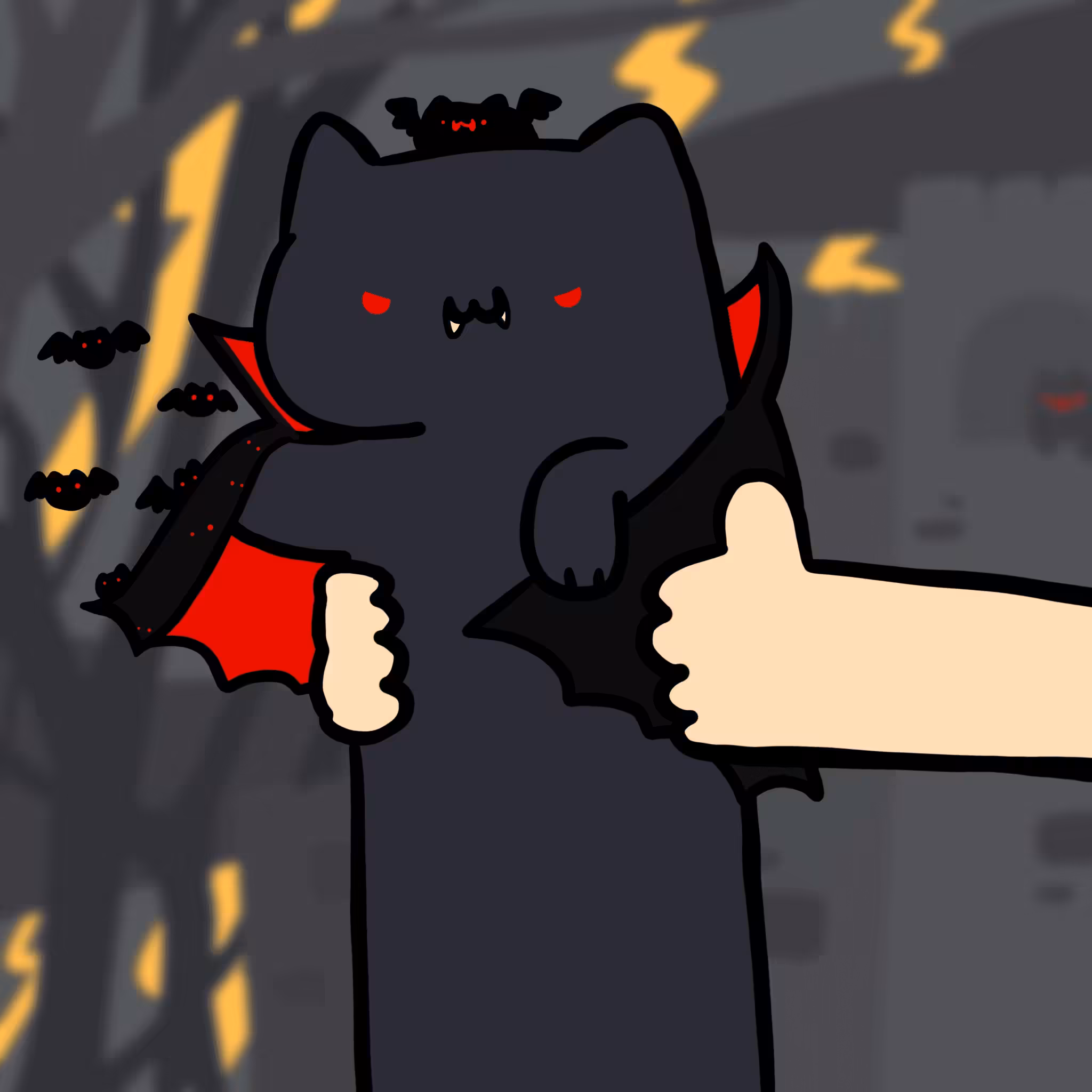 Long Long vampire cat #0191