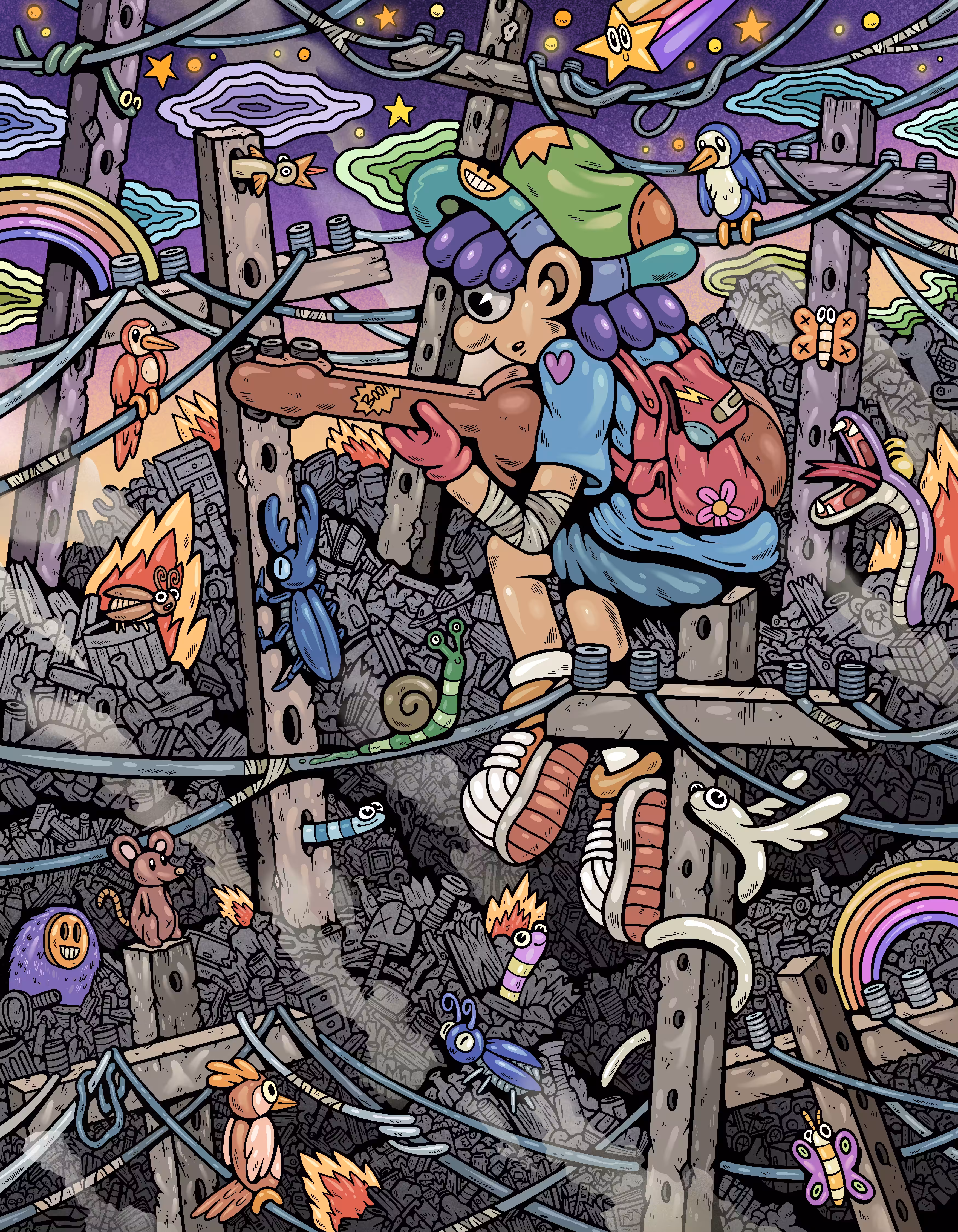 I play music on a garbage dump.