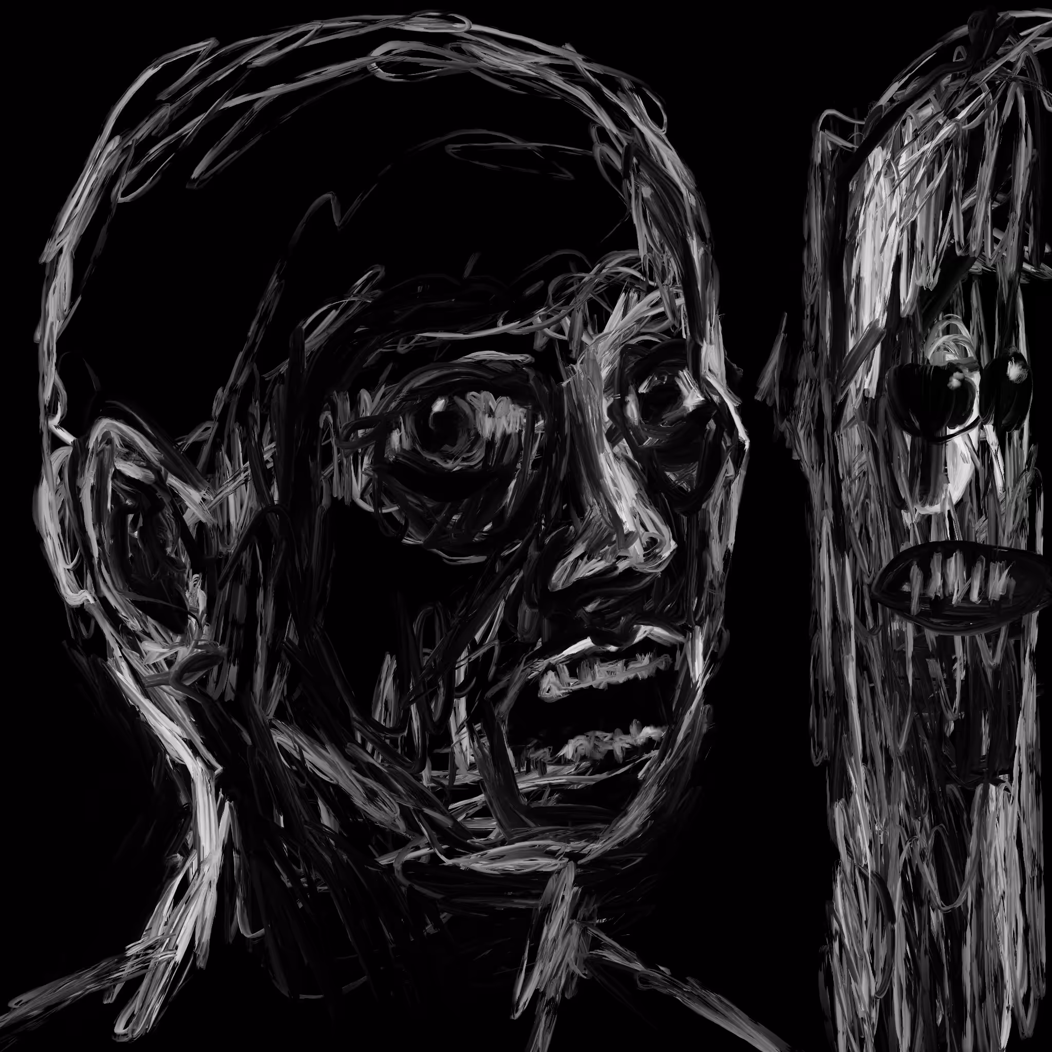 Self Portrait with Ghost