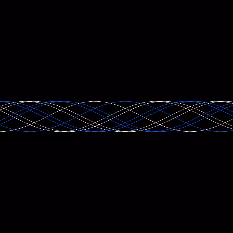 Genuary 15 ࿐ Sine Wave Finger Trap #7