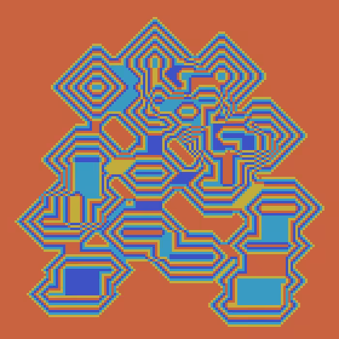 Superimposed Octagonal Pyramids #19