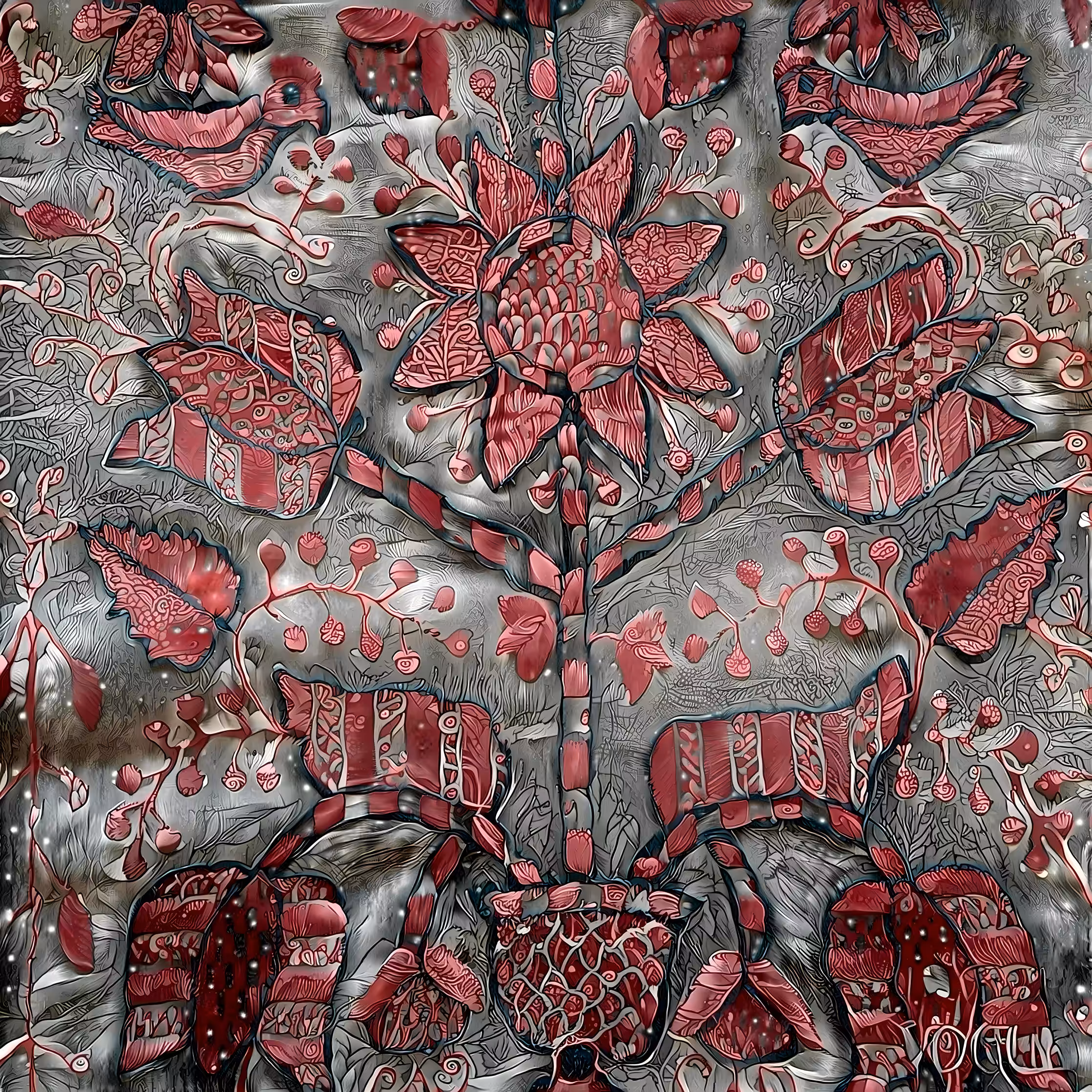 Ukrainian vyshyvanka on silk